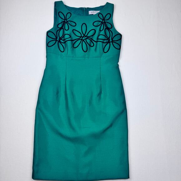 Kasper Emerald Green Sheath Dress size 2P - Picture 6 of 9